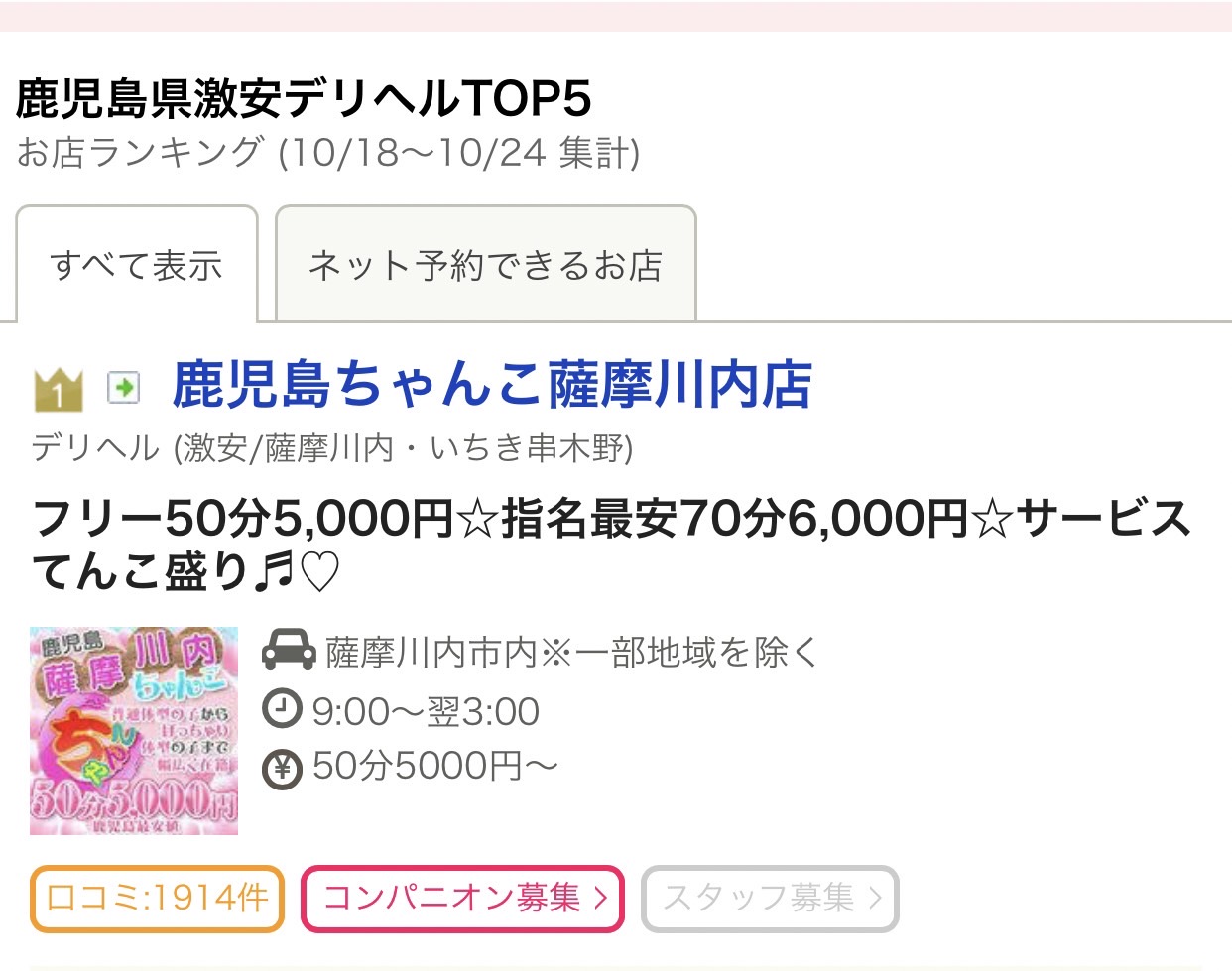 ランキング天国（シティヘブン）